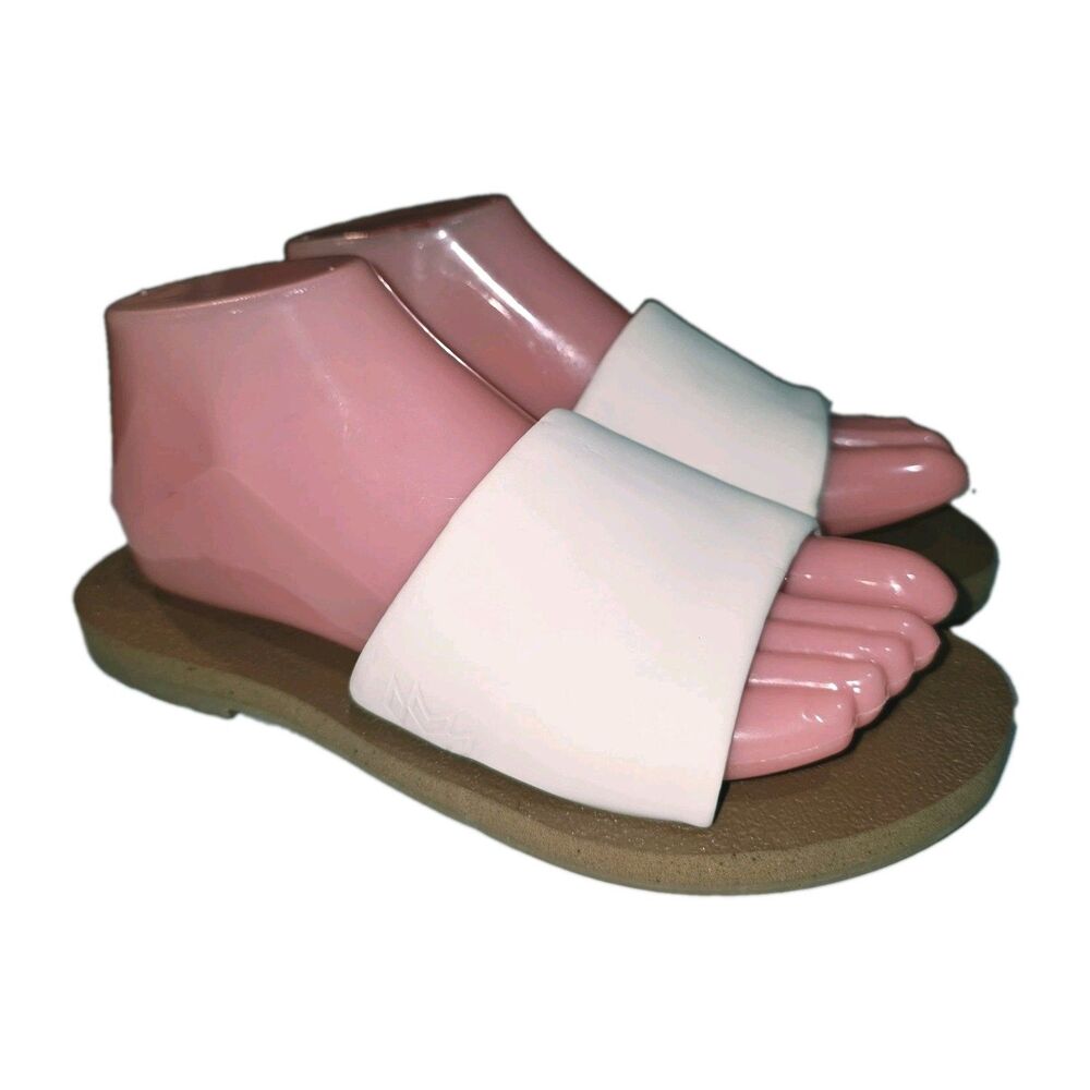 Malvados Sz 7 Ellie White Puffy Slide On Memory Foam Arch Support Slide Sandals